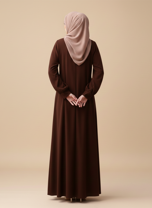 Georgette Abaya With Hijab