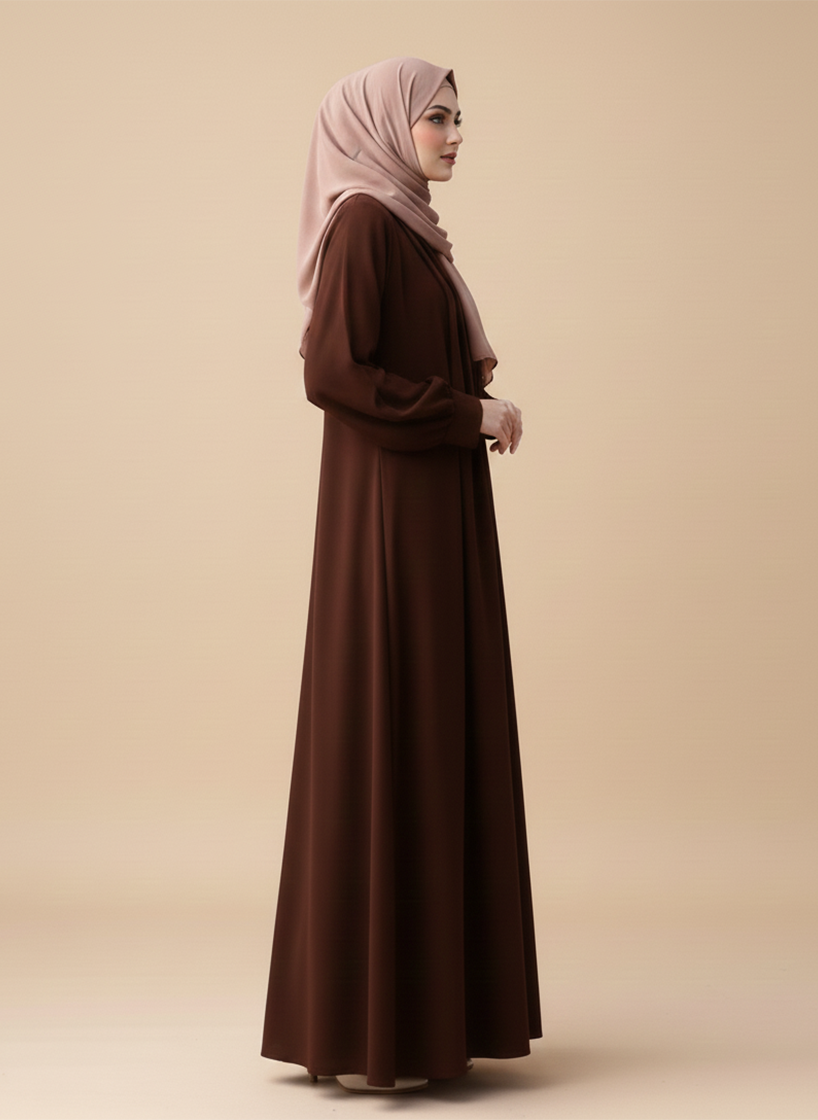 Georgette Abaya With Hijab
