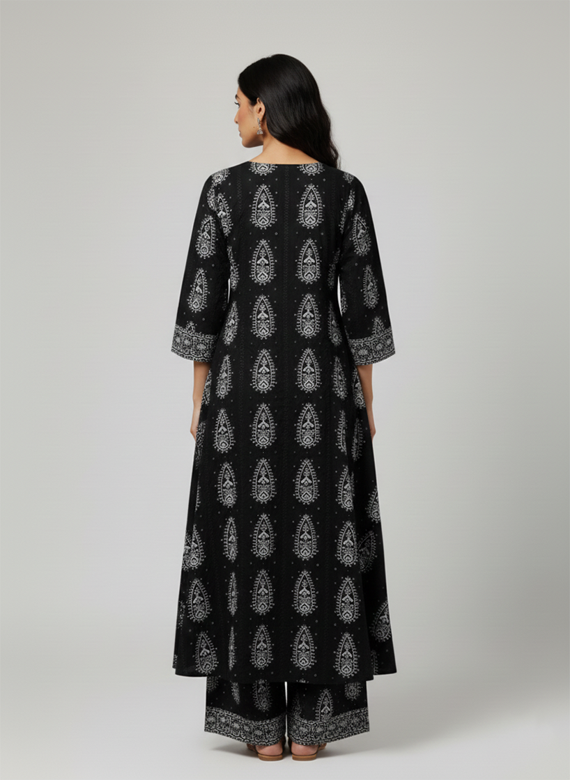 2 Pcs Women's Unstitched Chikankari Embroidered Suit