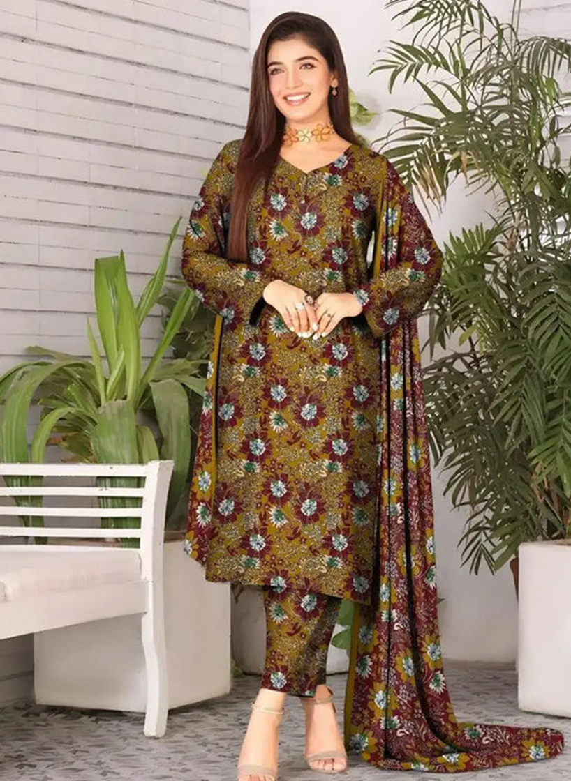 Floral Printed 3-Piece Suit