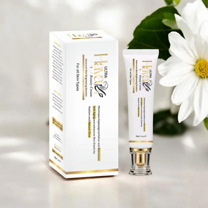 Kevve skincare product with packaging on a light background