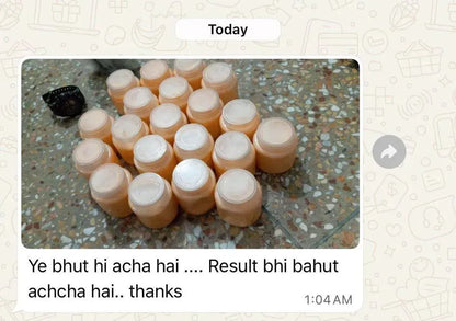 Collection of small bottles on a textured surface with text overlay.